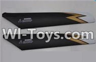 Subotech S902 Spare parts-07 Lower main blades(2pcs-Golden&Black) Spare Parts Replacement Accessories For Subotech S902 RC Helicopter,Huge RC Helicopter 